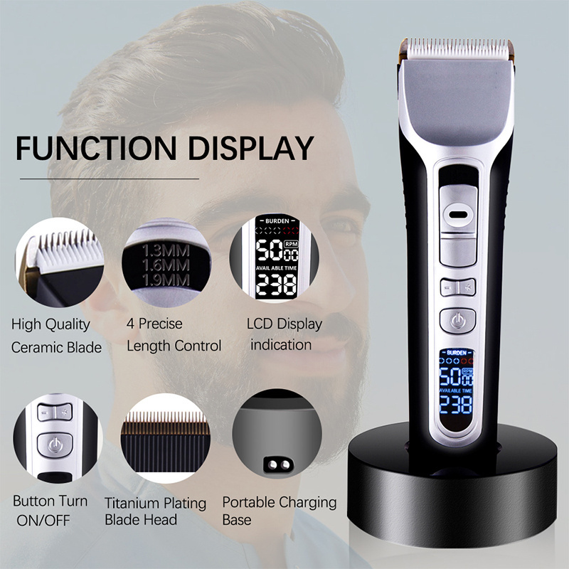 Wireless Charger Base Blade Sharpening Machines  Accessories Mens Hair Trimmer Clippers