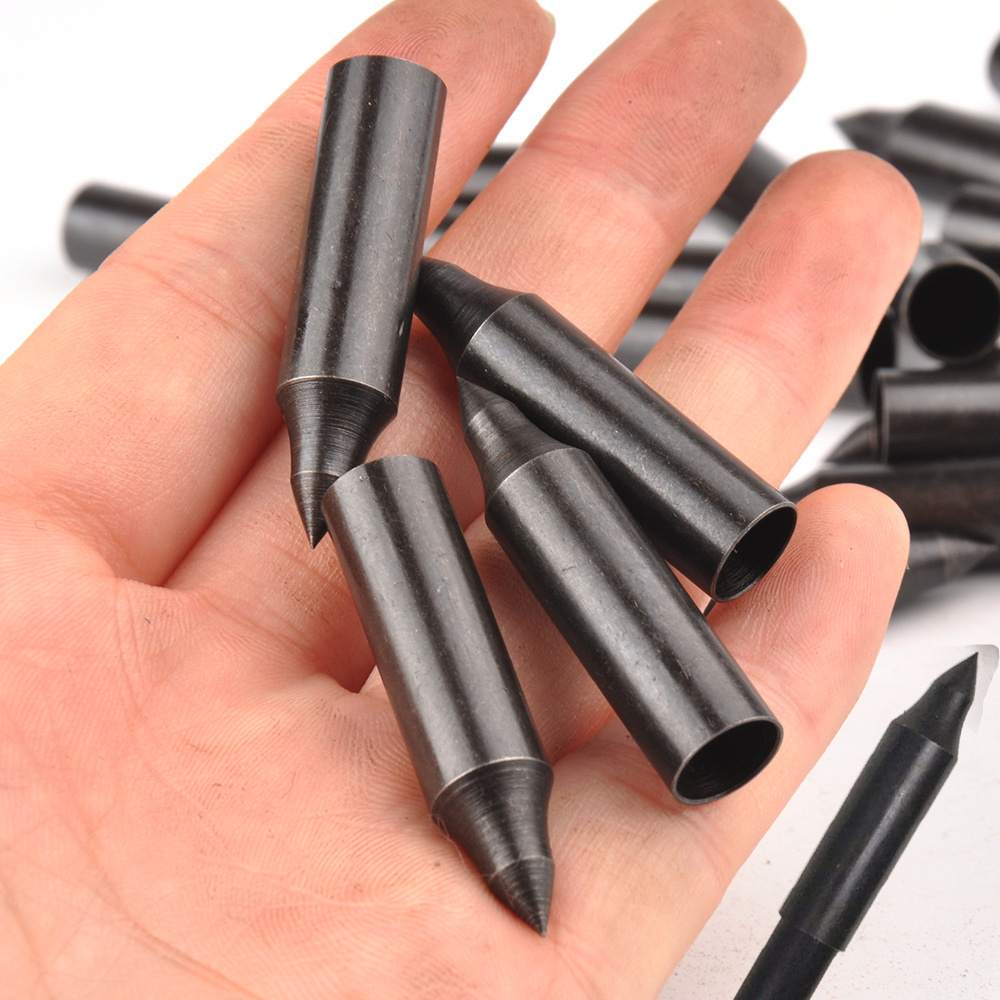 Linkboy Archery Parts 8mm Glue on Field Arrow Tips Target Point Carbon Steel Arrow Head Broadhead Arrow Hunting Accessories