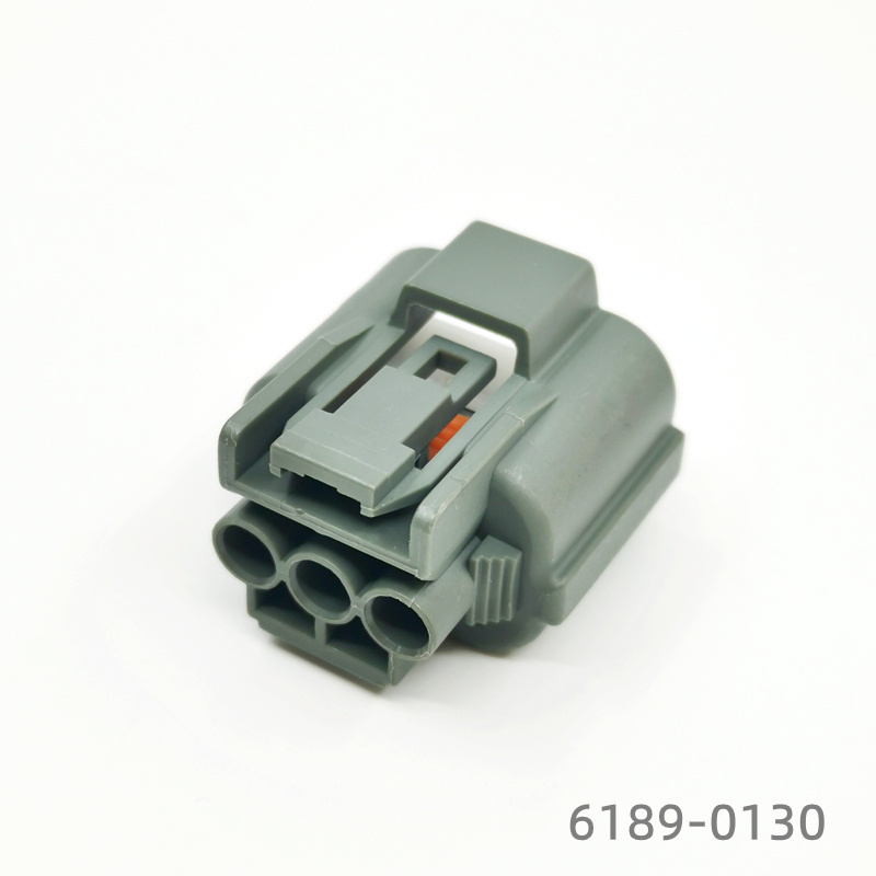 Manufacture Waterproof Connector 6189-0130 Wire to Wire process 2.3mm Automotive 3 Pin Gray Female Housing for Sale