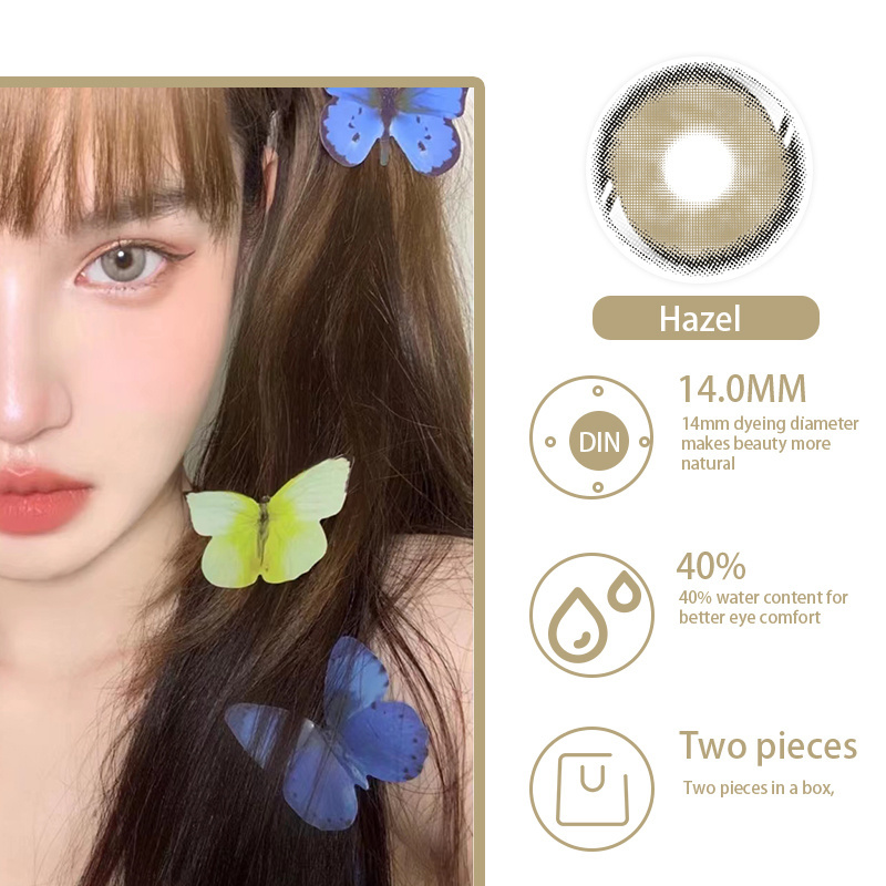 Hot Ocean Style Wholesale Colored Contacts Natural Look China Yearly Batis Eye Contact Lenses Color Contact Lens