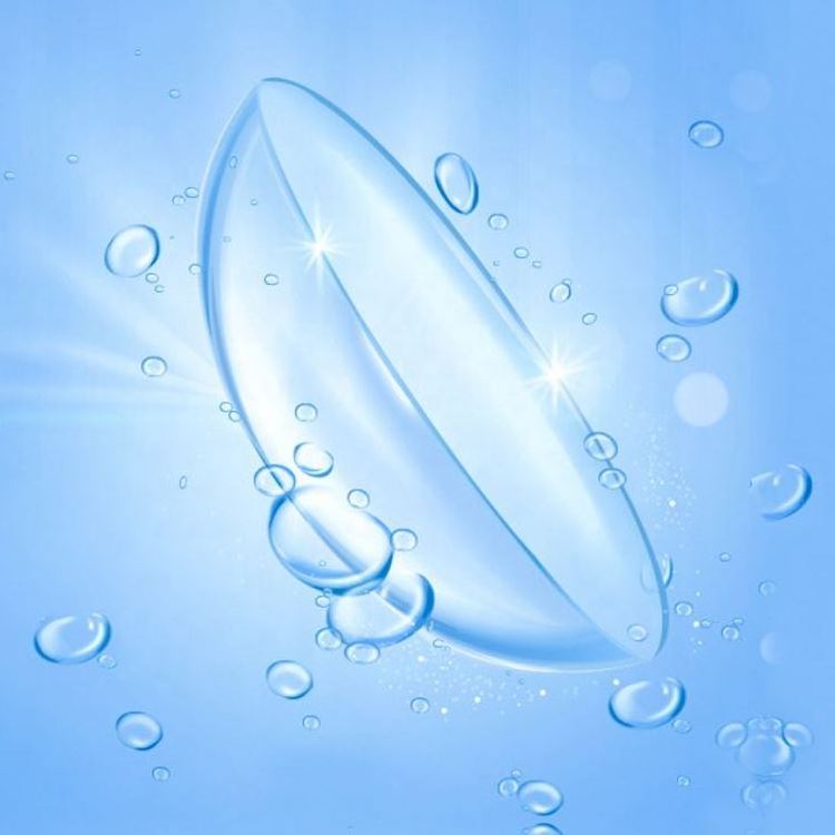 Realkoko Transparent Contact Lenses Manufacturer Wholesale 14 mm  Monthly Baby Blue Softlens Super Thin 0.06 mm Contact Lens