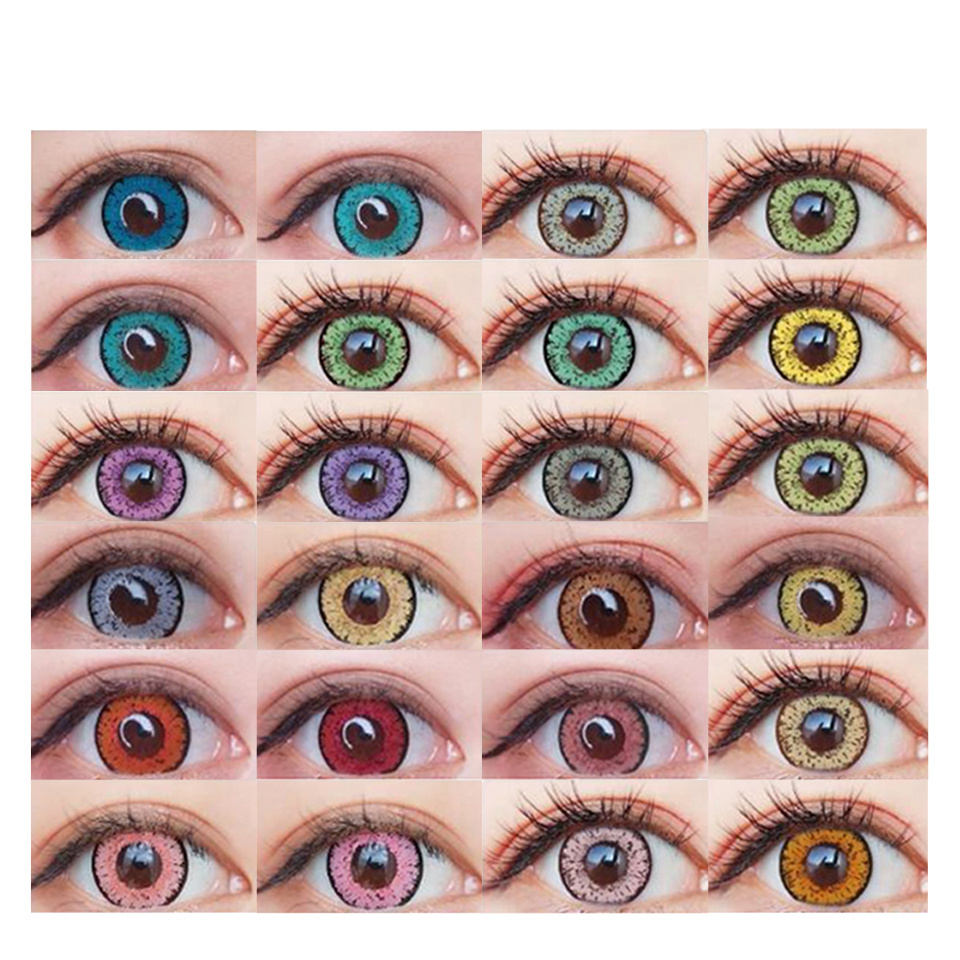 Linkcon FancyPro Style Wholesale Cosplay 1 Year Red Sclera Eye Lens Japan Cartoon Contacts White Halloween Contact Len