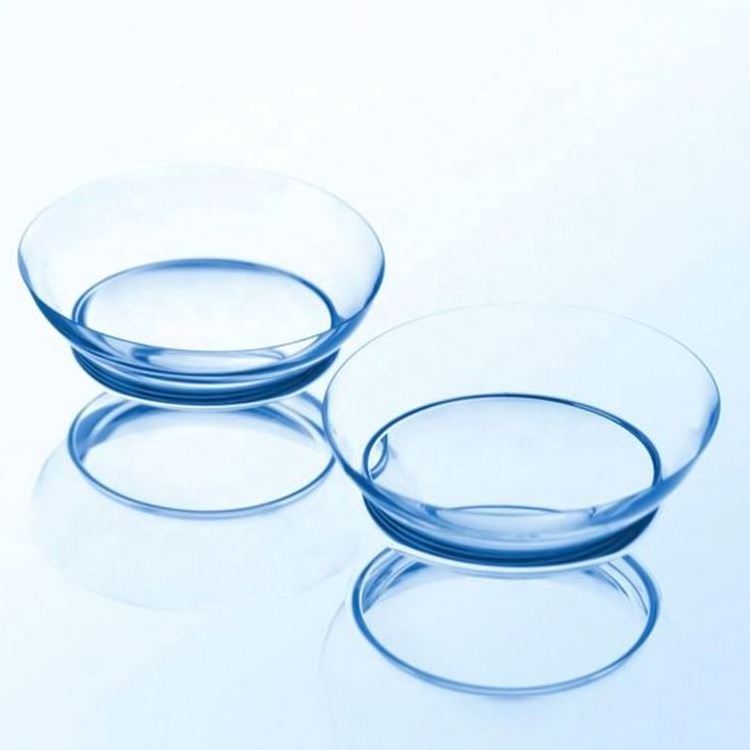 Realkoko Transparent Contact Lenses Manufacturer Wholesale 14 mm  Monthly Baby Blue Softlens Super Thin 0.06 mm Contact Lens