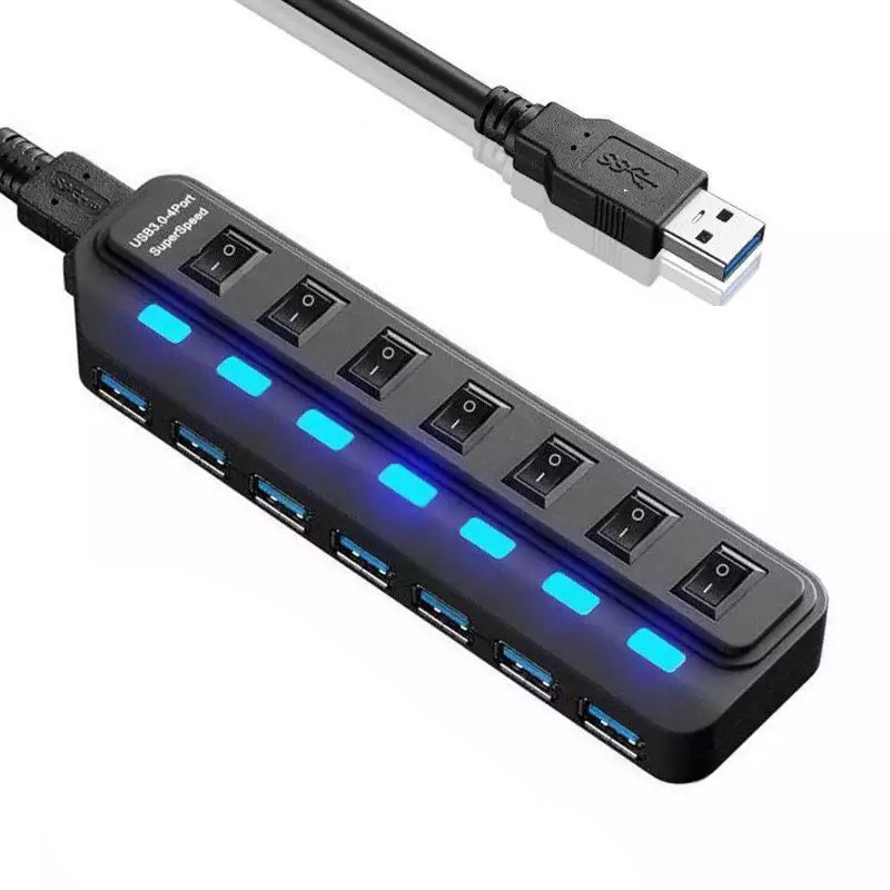 Factory Direct Sale Data Usb 3.0 Hub Splitter Powered 4 Port 7 Port 3.0 Usb Hub For Laptop