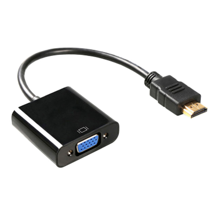 HD-MI VGA Adaptor Full HD 1080P Convertidor cable Male to VGA Female Audio Video Converter VGA to HD-MI Adapter with Audio