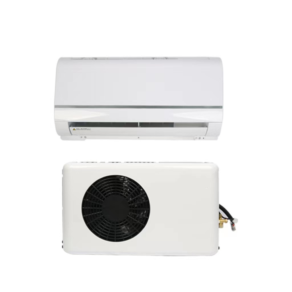 Electric Truck Air Conditioning Systems Parking Air Conditioner For Camper Van Cabin 12v 24v Split Parking Cooler