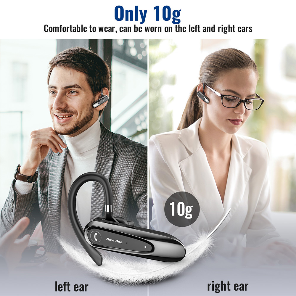 New Arrival New Bee QCC 3020 Chipset Business Headphone Single Ear Wireless Bluetooth Earphone Headset LC-B45