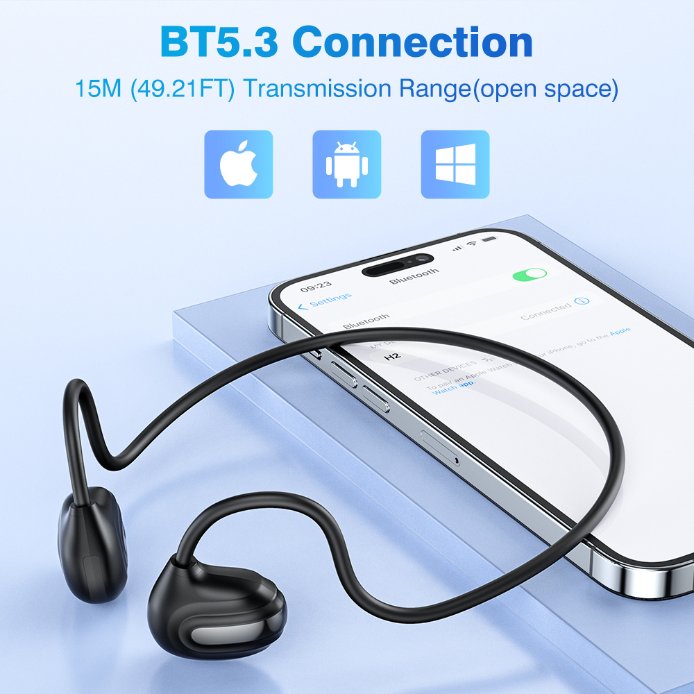 High Quality New Bee Gaming Wireless Earbuds TWS Wireless Earphones Headphone Neckband Sport Headset Air Conduction Earphones