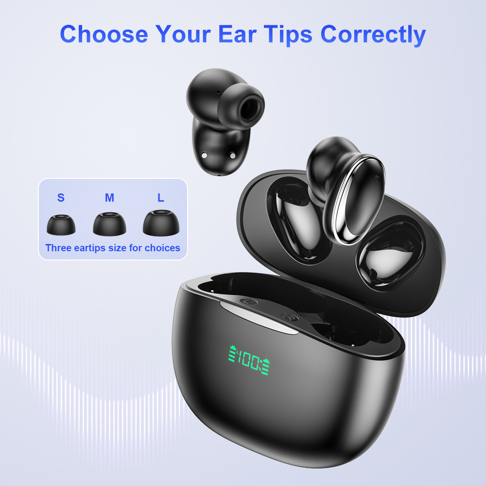 New Bee 2023 New Trend TWS BT 5.2 ENC Noise Cancelling Ear Phone Handsfree True Wireless Earbuds Stereo Mini Headphones Earphone