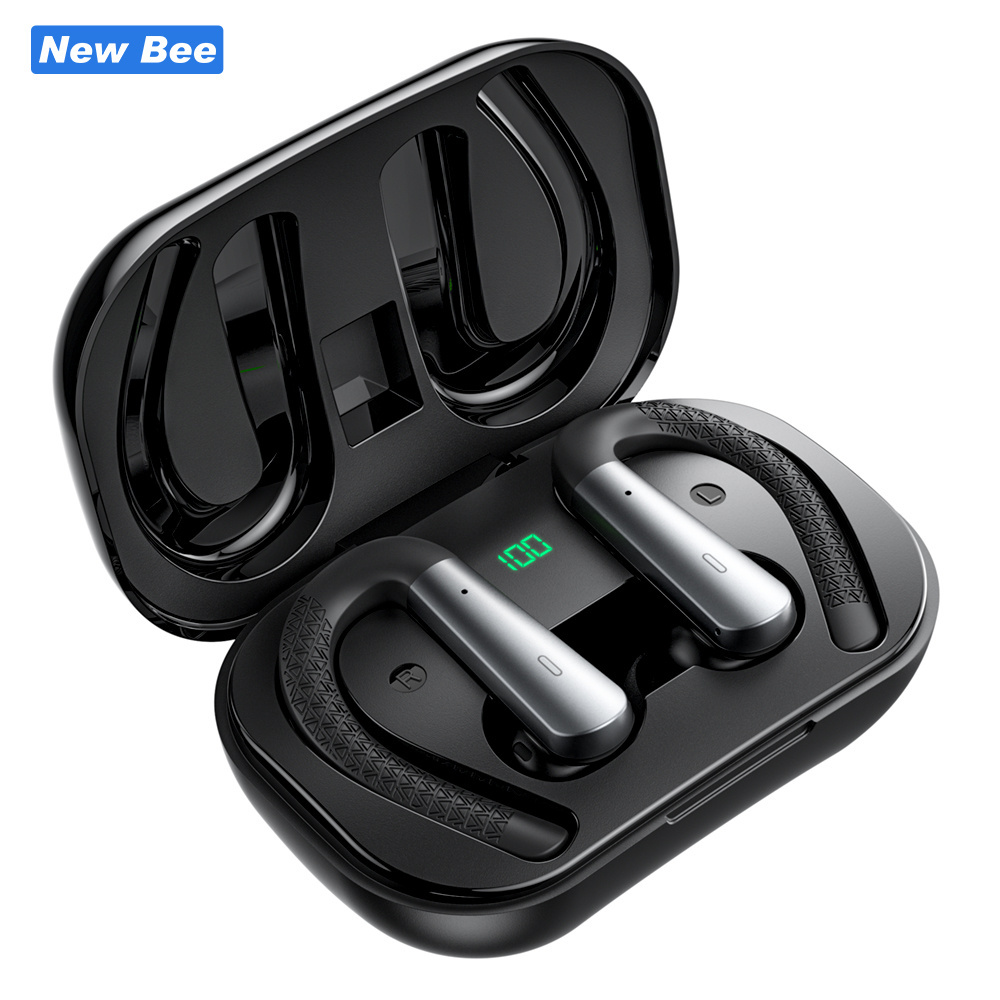 New Bee X13 Hands Free Earpiece Gaming Headset Headphone 5.2 bt Ear Buds TWS Wireless Earbuds Sport Earphone with Led Display