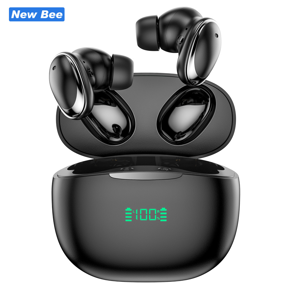 New Bee 2023 New Trend TWS BT 5.2 ENC Noise Cancelling Ear Phone Handsfree True Wireless Earbuds Stereo Mini Headphones Earphone