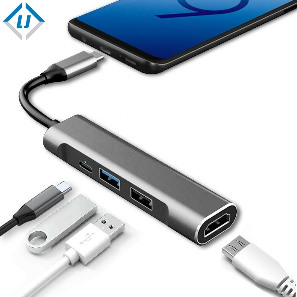 Zhongshan LJ  Electronic USB C HUB Type C to USB 3.0 HUB HDMI VGA RJ45 Thunderbolt 3 Adapter Fr Macbook