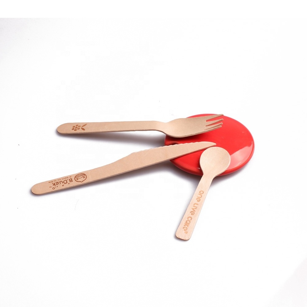 Wholesale Small Round Head Wood Scoop With Long Hand and Customer's Logo