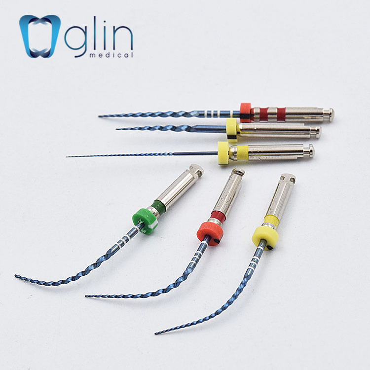 GLIN Dental Endo Files G3 17/04 Rotary Files Root Canal Treatment Heat Activation 21/25mm 04 Taper