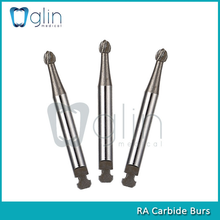 GLIN Dental Contra Angle Handpiece Burs Tungsten Round RA Carbide Burs for Low Speed Handpiece Dental Drill