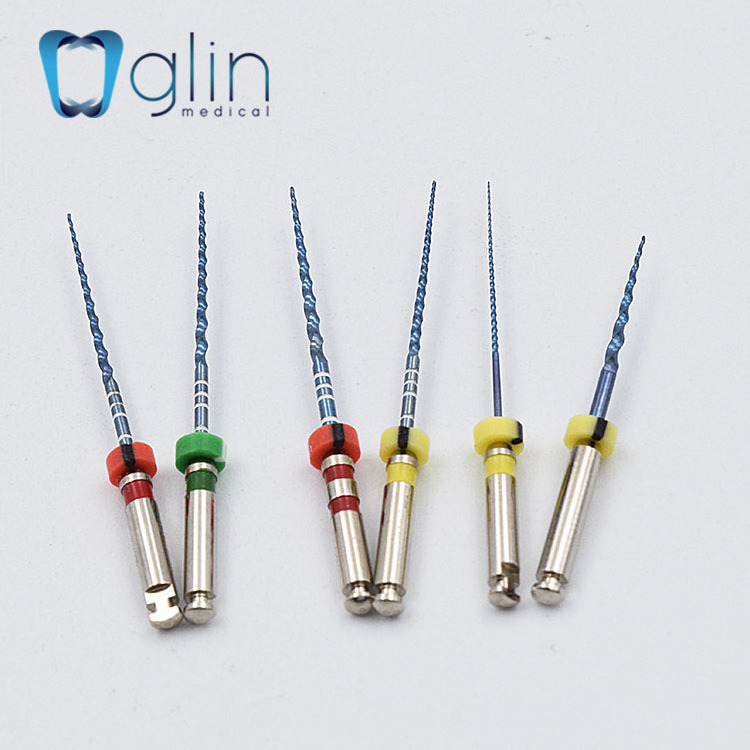 GLIN Dental Endo Files G3 17/04 Rotary Files Root Canal Treatment Heat Activation 21/25mm 04 Taper