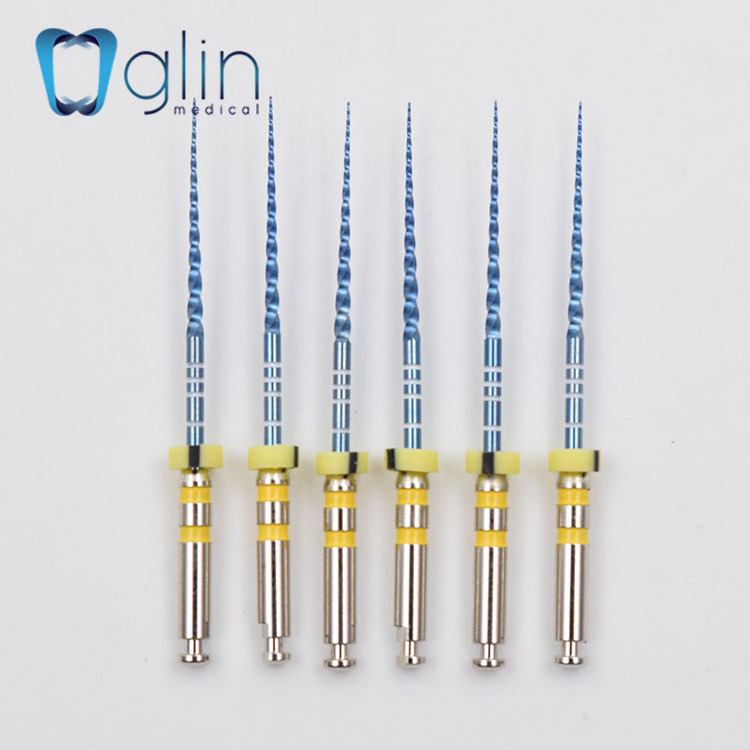 GLIN Dental Endo Files G3 20/06 21/25mm Heat Activation Rotary Files Root Canal Treatment