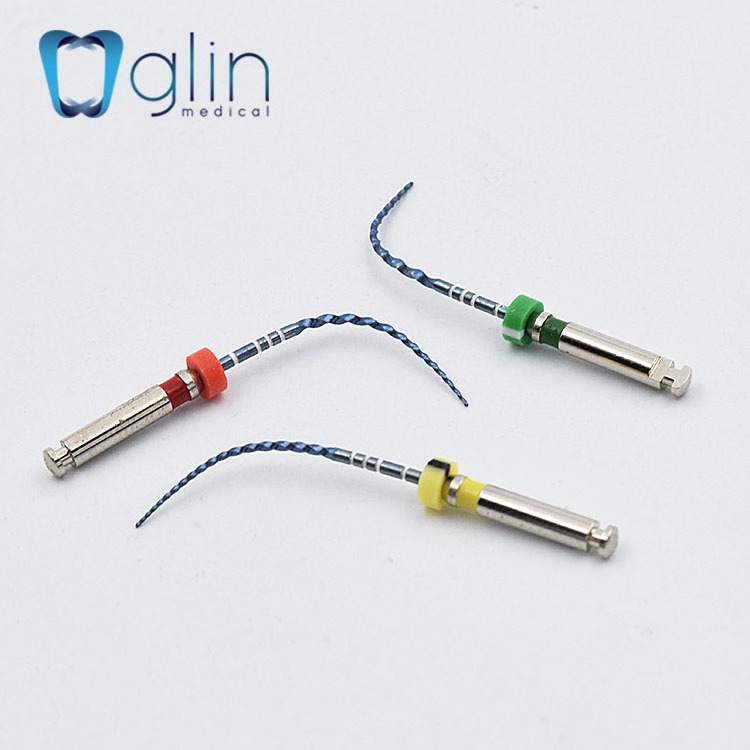 GLIN Dental Endo Files G3 17/06 21/25mm Rotary Files Root Canal Treatment Heat Activation