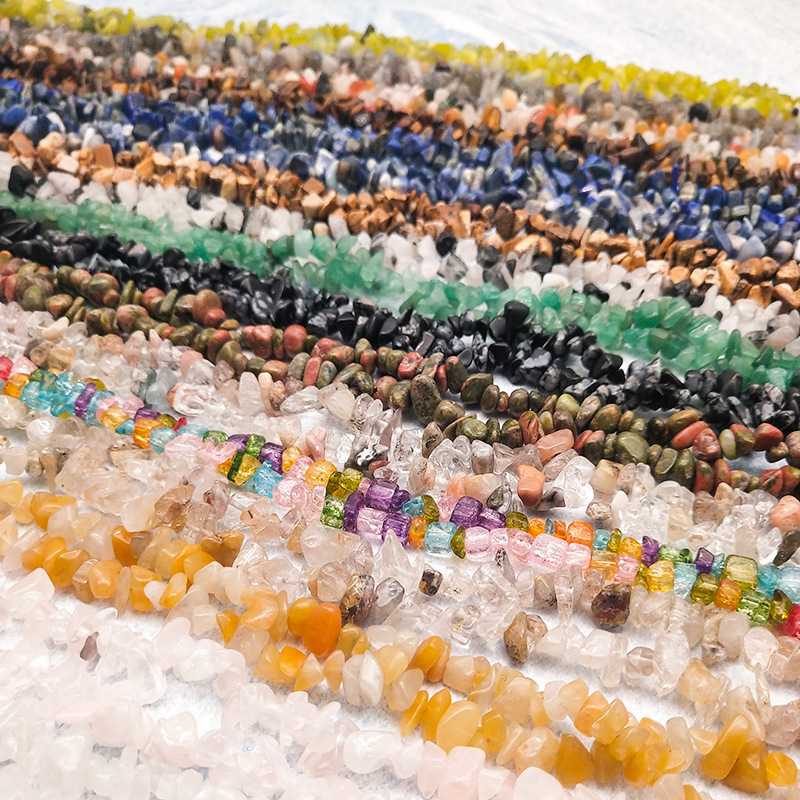 natural bulk loose irregular crystal stone beads semi-precious strand  charms bracelet chips beads supplies for jewelry making