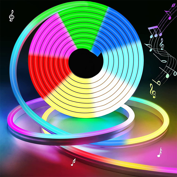 Silicone  Neon Led Strip RGB Outdoor 1cm Cut DC12V 6mm Ip67 Silicone Led Neon Flex