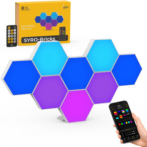 Hot Offer Creative DIY Quantum Honeycomb Modular RGB Hexagonal Led Wall Gaming Decoration Night Light