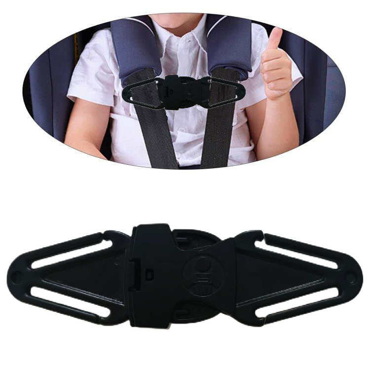 Car Seat Chest Harness Clip Safety Belt Clip Buckle Lock Stroller Chest Clip Universal Adjustable Guard for Baby and Kids