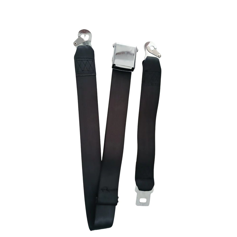 Air craft buckle safety seatbelt adjustable extender 140 cm customize size two point seat belt olecranon buckle Eagle's beak