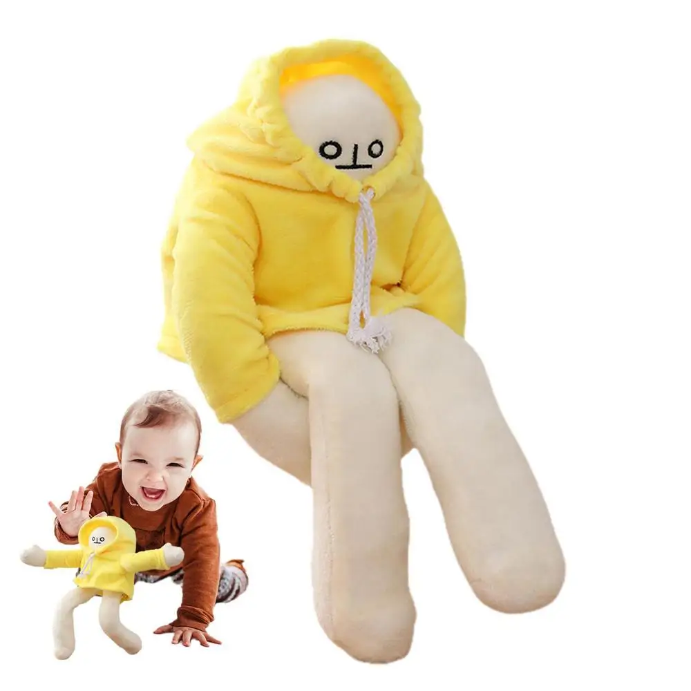 18cm Funny Dolls Yellow Banana Man Plush Toys Korea Popular Anime Appease Dolls Birthday Gifts for Children Baby