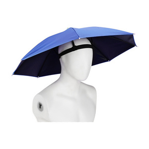 Foldable Outdoor Fishing Anti-Sun Waterproof Umbrella Camping Head Cap Rain Umbrella Hat