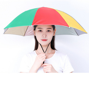 Fishing Cap Sport Umbrella Hat Hiking Beach Camping Headwear Cap Head Hats Camouflage Foldable Sunscreen Shade Umbrella