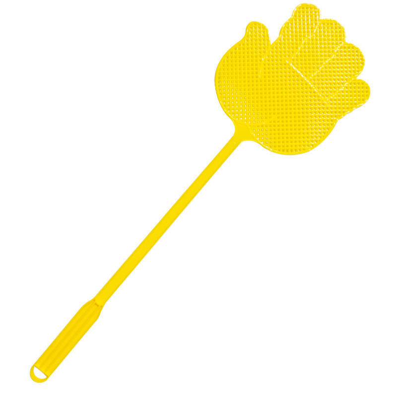 2021 New Fly Swatter Hand Pest Control Manual Plastic Durable Long Handle solid color home Mosquito Swatter