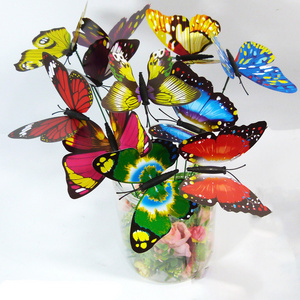 Bunch Of Butterflies Garden Stakes Bunch Of Butterflies Garden Yard Planter Colorful Outdoor Decor 3D Butterfly