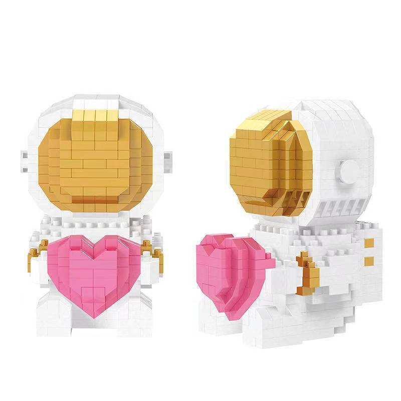 New Mini Micro Rocket Building Blocks Space Moon Satellite Astronaut Diamond Bricks Constructor Toys for Children Gifts