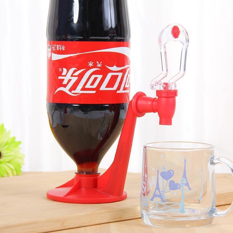 Soda Dispenser The Magic Tap Saver Bottle Soda Upside Down Drinking Water Dispense Party Bar Kitchen Gadgets Drink Machines