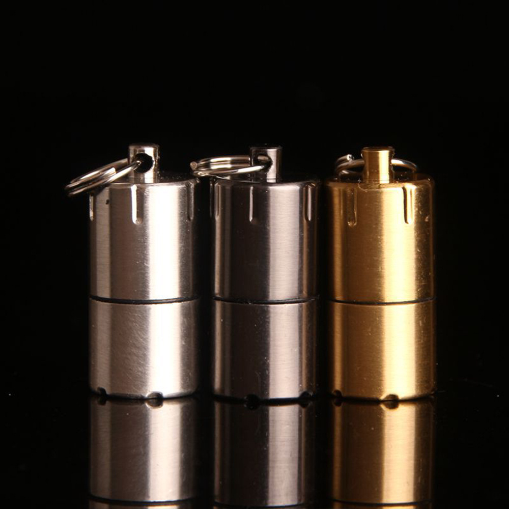 survive Capsule oil Kerosene Gasoline keychain Cigar fluid petrol torch keyring ring chain refill Cigarette Lighter key