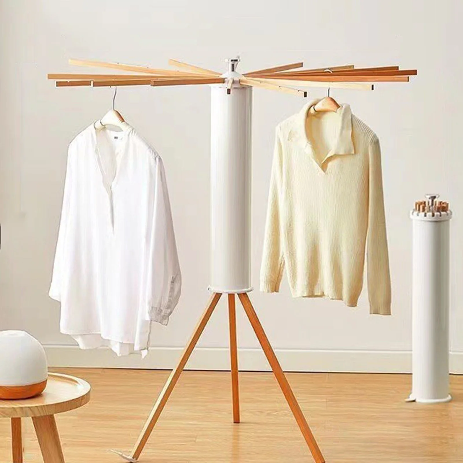 Tripod Clothes Drying Rack Octopus Clothes Hanger Towel Rack Floor Stand Clothing Rack Coat Hanger for Daily Use Travel