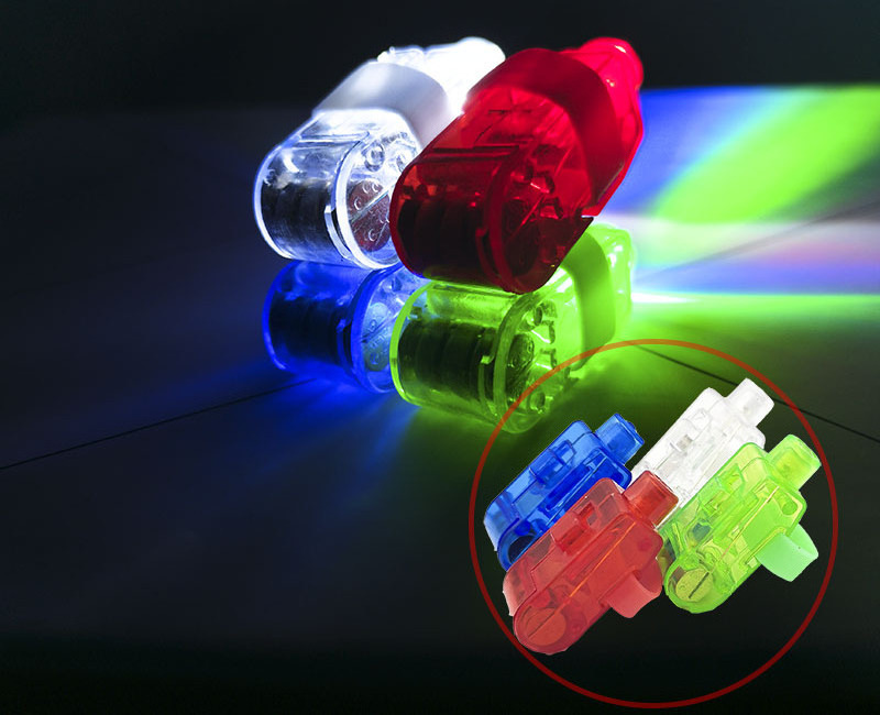 32pcs Glow Party Favors LED Flashing Finger Ring Laser Finger Light Up Toys for Festival Holiday Party Supplie