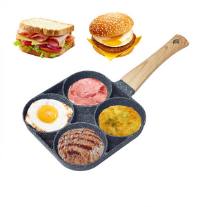 Non Stick Omelet Frying Pan Burger Egg Ham Omelette Kitchen Grill Cooking Pot Bakelite Handle Household Flat-bottomed