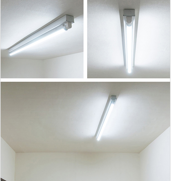 Hot selling single double tube available LED Tube Light Fixture 600mm 1200mm Light Fitting Lamp Bracket  LED Bracket