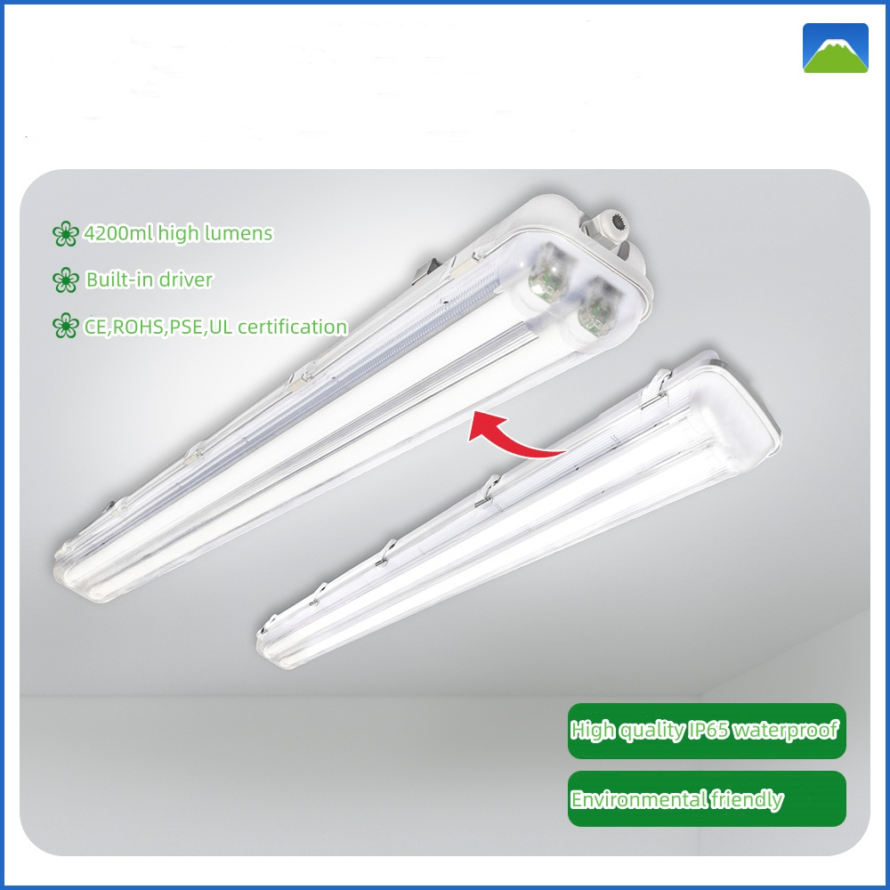 Linear LED Garage Tube Light Vapor Tight  Waterproof Fixture T8 Waterproof Fluorescent Light Fixtures Ip65