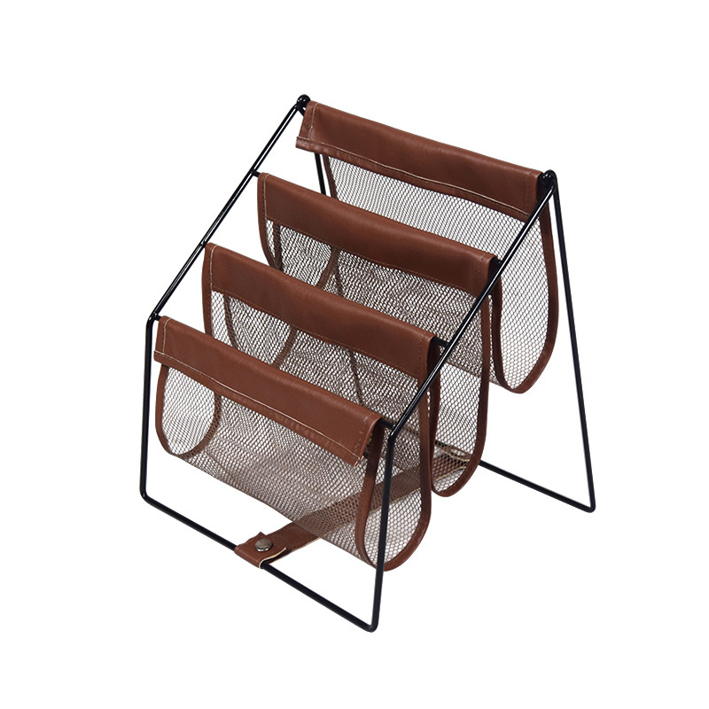 Storage Rack Fabric Folding Magazine Rack Ins Style Small Bookshelf