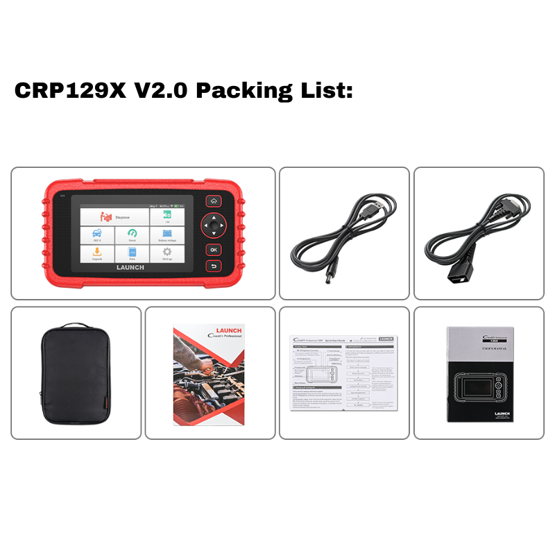 Auto Code Reader Car Diagnostic Tool Launch Creader LAUNCH CRP129X obd2 scanner 2.0 engine transmission abs airbag system scan