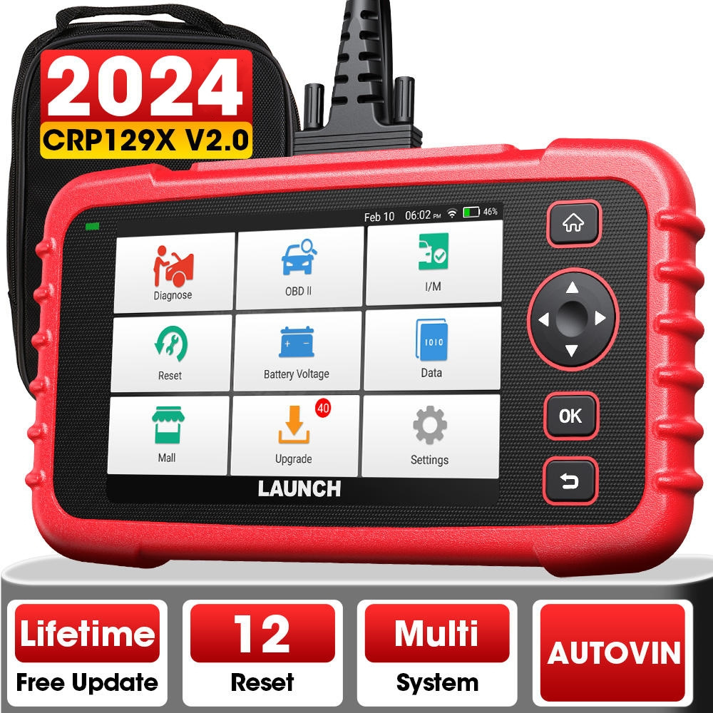 Auto Code Reader Car Diagnostic Tool Launch Creader LAUNCH CRP129X obd2 scanner 2.0 engine transmission abs airbag system scan