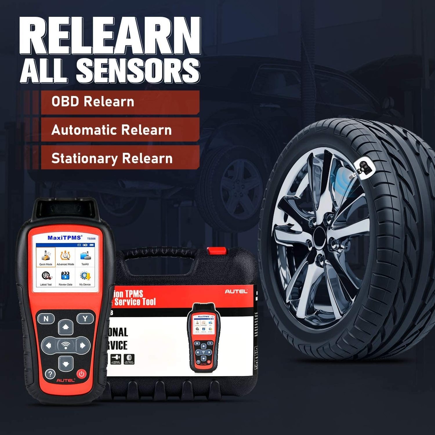 Autel tpms programmer ts508 wifi tire pressure monitoring system tire sensor maxi tpms TS508WF