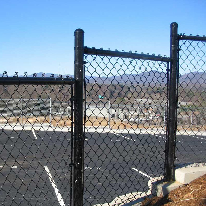 Galvanized Cyclone woven fencing Easily Diamond Mesh cyclone fence pvc coated chain link fence for sale