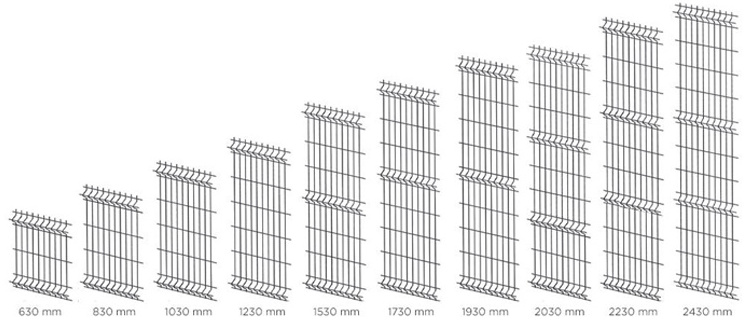 Curved Wire Mesh Fence Coated Welded Estate Rigid 3d High Quality PVC Metal Iron Free Mesh Fencing Garden Fence