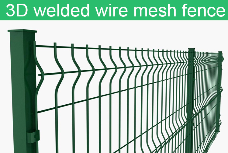 Curved Wire Mesh Fence Coated Welded Estate Rigid 3d High Quality PVC Metal Iron Free Mesh Fencing Garden Fence