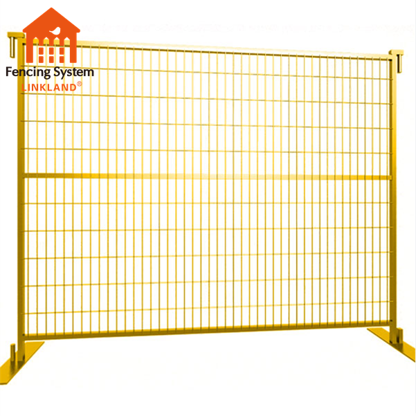 Style Base Construction Site Temporary Fence Panel Portable 6 Feet * 10 Feet Metal Iron Square Frame Canada temporary fence