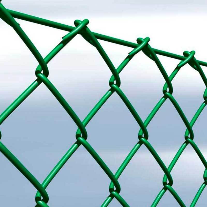 Galvanized Cyclone woven fencing Easily Diamond Mesh cyclone fence pvc coated chain link fence for sale