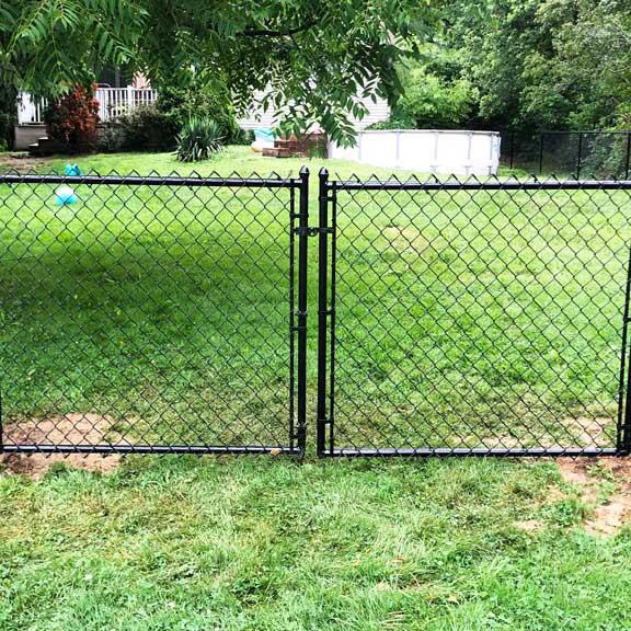 Used 8ft Chain Link Fence Green Plastic Vinyl Coated Garden Wire Mesh Fence 50ft Rolls Wholesale Used Black Chain Link Fence